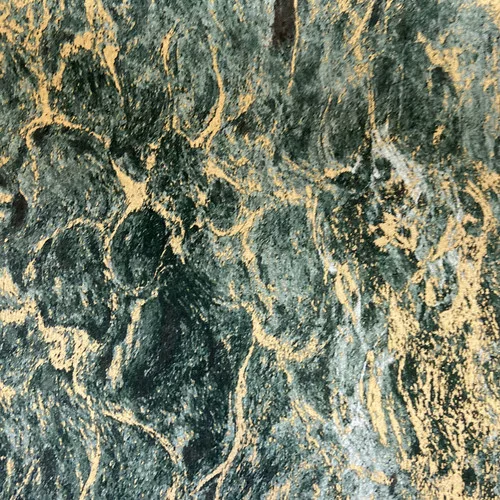 Tapeta s kovovou imitáciou zelenozlaté